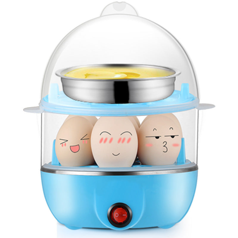 Multi-functional Egg Steamer Egg Boiler Double-layer Household Boiled Egg Fantastic Product Steamed Egg Mini Stainless Steel Breakfast Machine Cross-border